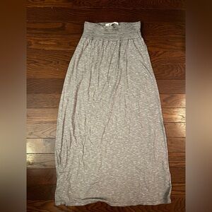 Max Studio Heather Gray Maxi Skirt Size Small